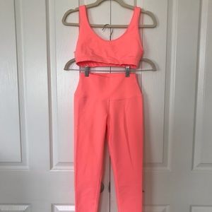 ALO Neon Coral Set